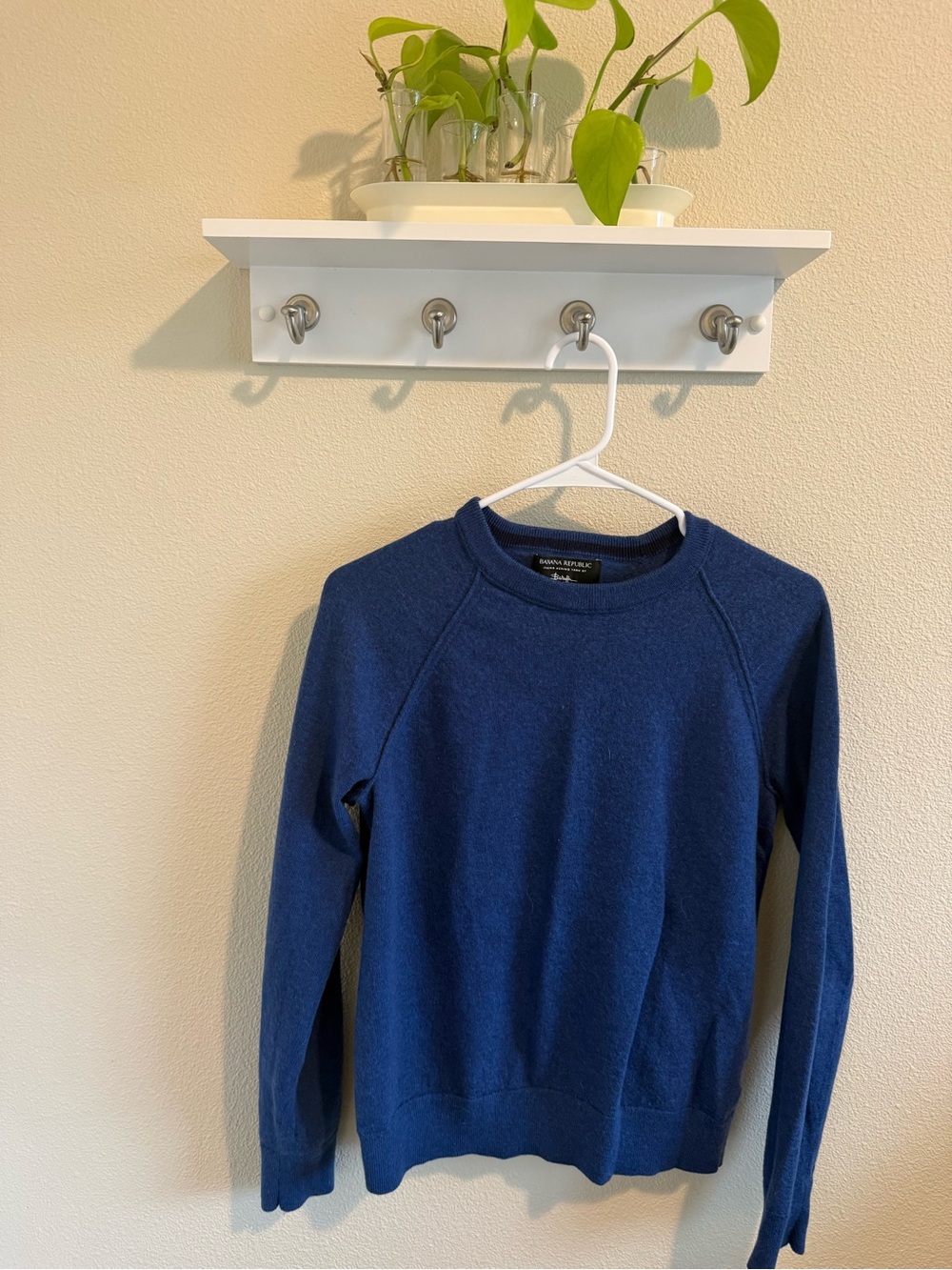Banana Republic Italian merino wool Blue Long Sleeve Sweater